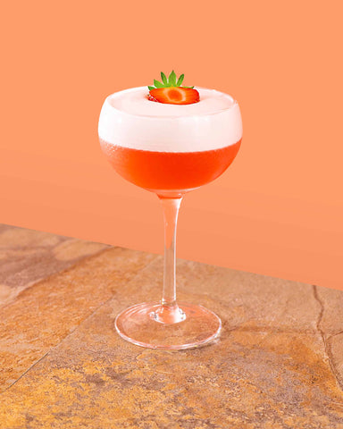  Clover Club with Strawberry Syrup