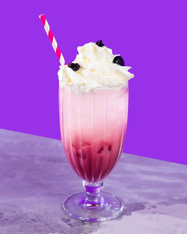 Rome Cream Soda with Blueberry Syrup