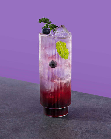  Mojito with Blueberry Syrup