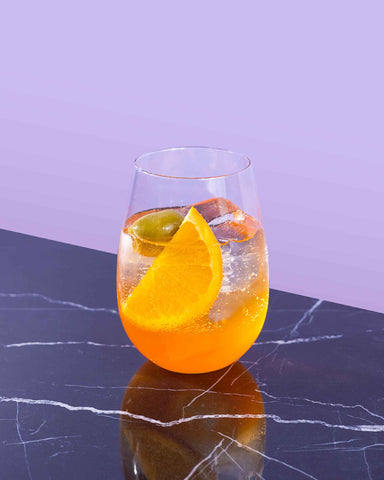 Spritz with Grapefruit Syrup