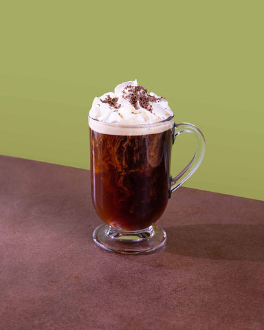 Irish Coffee with Salted Caramel Syrup