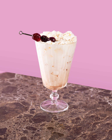 Verona Cream Soda with NOA Amaretto and Raspberry Syrup